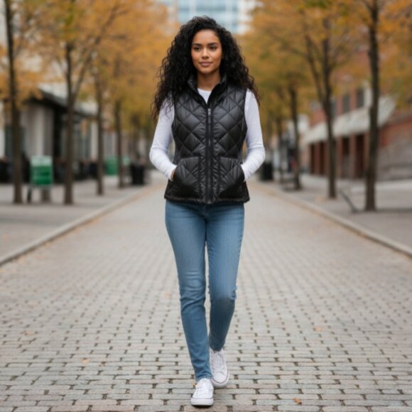 kate spade Jackets & Blazers - kate spade Women's Black Select Quilted Outerwear Vest Medium All Seasons EUC